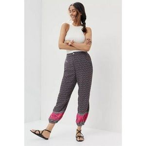 Anthropologie Smocked Balloon Leg Pants